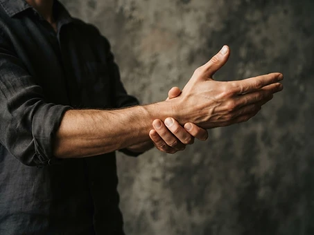 Pliability — hands and forearm in a gentle stretch